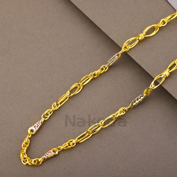 916 Gold CZ Hallmark Men's Fancy Choco Chain MCH82...