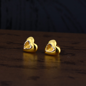 Ladies 916 Gold Fancy Plain Earring -LPE152