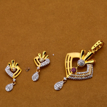 Ladies pendant set 916 cz by 