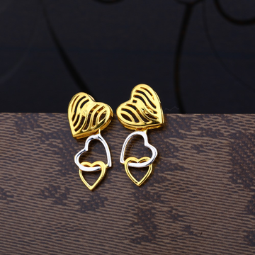 Ladies 22K Gold Plain Fancy Earring -LPE62
