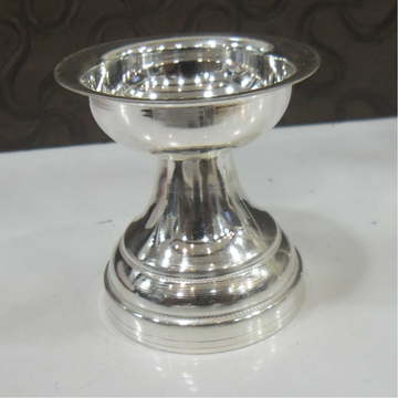 silver  round shape  medium size diya /deepak for... by 