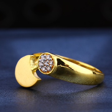 916 gold cz  hallmark classic women's ring lr583