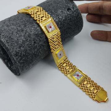 916 Gold Fancy Gent's Pasi Bracelet