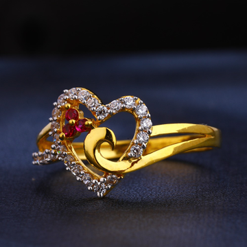 916 Gold  CZ  designer Women's  Ring LR380