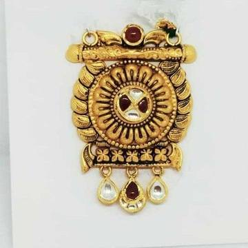 22 KT Gold Rajwadi Pendant by 