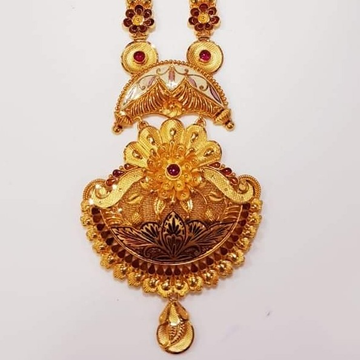 22k Gold necklace design for women by Samanta Alok Nepal