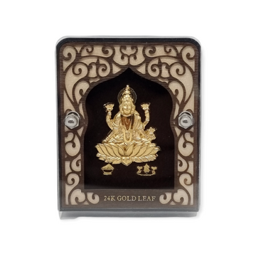 24 carat gold leaf goddess lakshmi ji frame mga -...