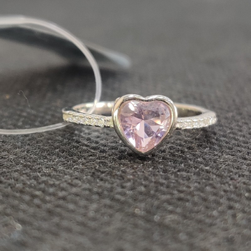 Pj-925S/156 925 sterling silver Pink Heart Stone R... by 
