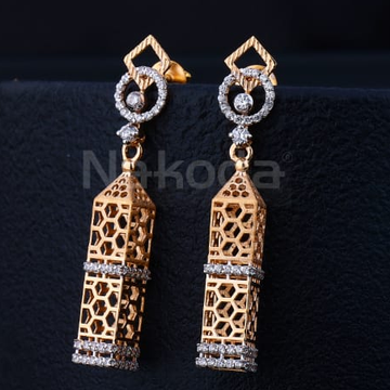 18KT Rose Gold Hallmark Fancy Jummar Earring RE361