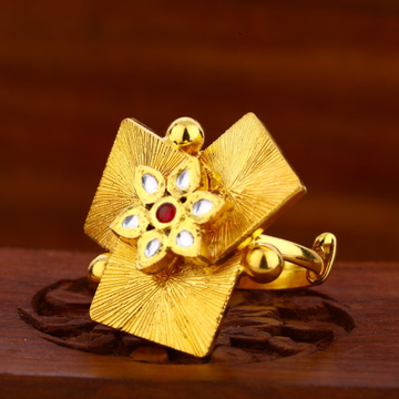 22KT Gold Antique Designer Ladies Ring LAR104