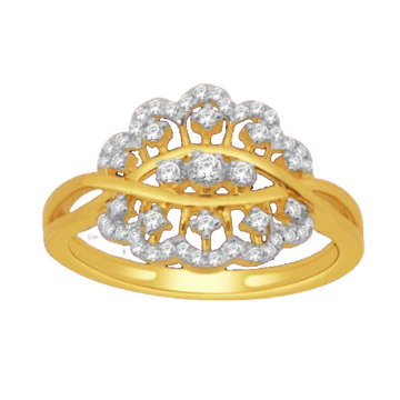 18 K gold real diamond ring by 