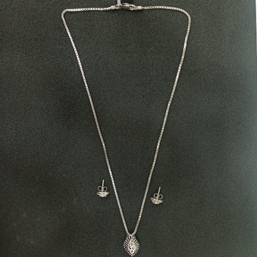925 Silver pendant chain Set by Ghunghru Jewellers