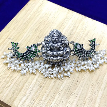 Blissful hallmark silver goddess Matsya laxmi chok...