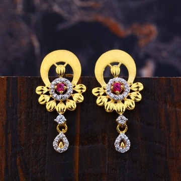 22 carat gold fancy ladies earrings RH-LE611