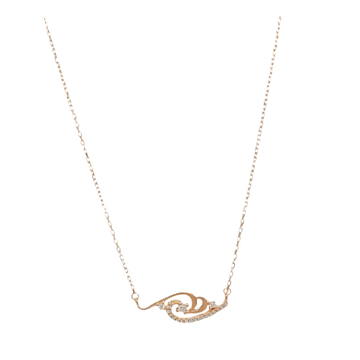 Modern Rose Silver Necklace In 925 Sterling Silver...