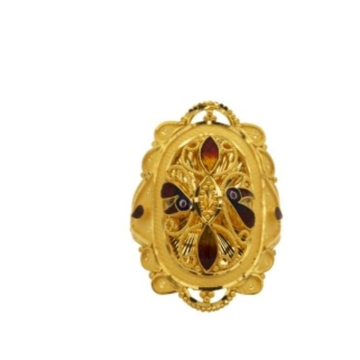 22 k light weight yellow gold ladies ring by 