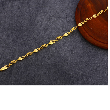 916 Gold Ladies Hallmark Plain Bracelet LPBR35