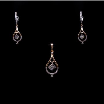 18k  gold diamond light-weight pendant set agj-ps-...