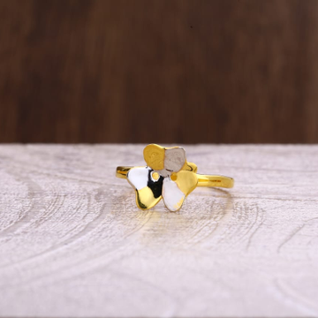 916 Gold Hallmark Designer Ladies Plain Ring LPR28...