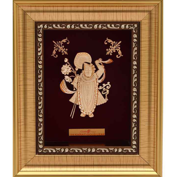 Shrinathji Frame In 24K Gold Foil MGA - AGE0273