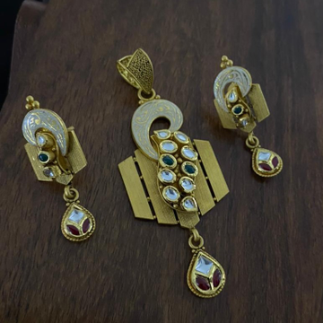 916 Gold Everstylish Design Hallmark Pendant Set  by 