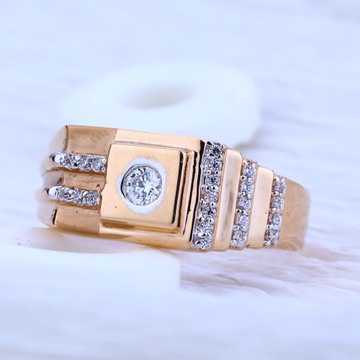 750 Rose Gold Exclusive Hallmark Men's  Ring RMR52