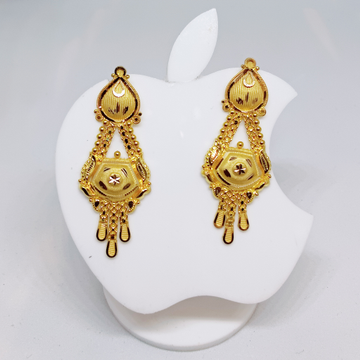 20k gold plain exclusive ladies earring by 