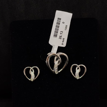 92.5 silver diamonds ladies pendants set RH-PS836