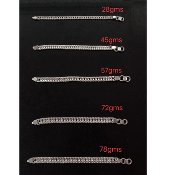 Silver Simple Wear Hallmark Bracelet  by 