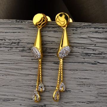 22KT Gold Hallmark Ladies Fancy Jummar Earrings LJ...