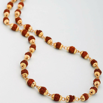 22KT / 916 Gold Rudraaksh chain for men CHG000 by 