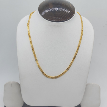 Gold hollow gents chain by 