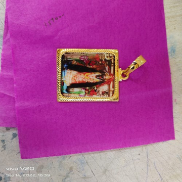 Gold Designer Daily Wear Pendant SAGP17 by Saurabh Aricutting