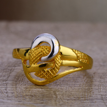 22kt Gold Women's Fancy Hallmark Plain Ring LPR431