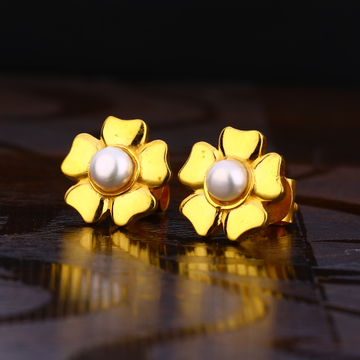 22KT Gold Ladies designer Solitaire Earring LSE218