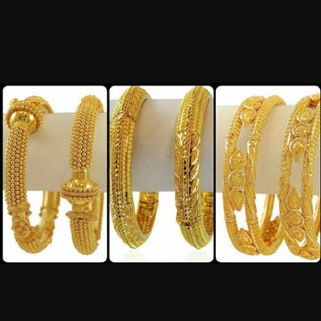 916 Gold bangle by Sangam Jewellers