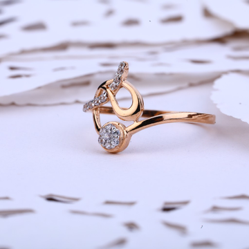 Rose Gold Designer 18K Ladies Ring-RLR405