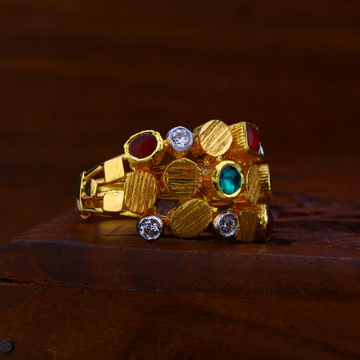 22kt Gold Color Gemstone Ring LAR68