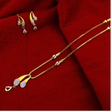 22 carat gold classical ladies chain necklace set...
