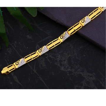 916 Gold Men's Delicate Casting Bracelet MCB114