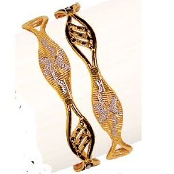  22K / 916 Gold Yellow Kadli ( Bangle ) by Ruchit Jewellers