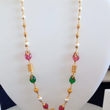 22 KT Gold Classic Special Occasion Antique Mala C... by Celebrity Jewels