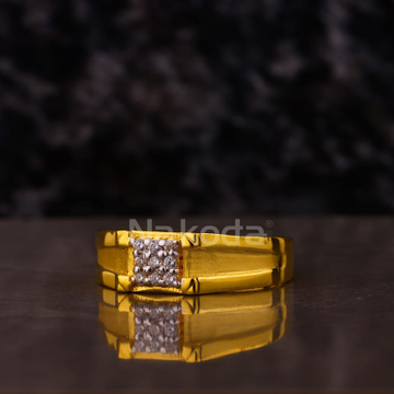 916 Gold Hallmark Delicate Men's Ring MR887