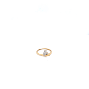 18K Gold Diamond adorn   ring