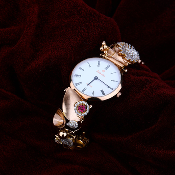 Rose Gold 18K Cz Diamond Watch-RLW71