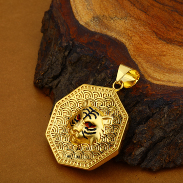 Tiamat Tiger Pendant Gold Necklace| Boho Betty