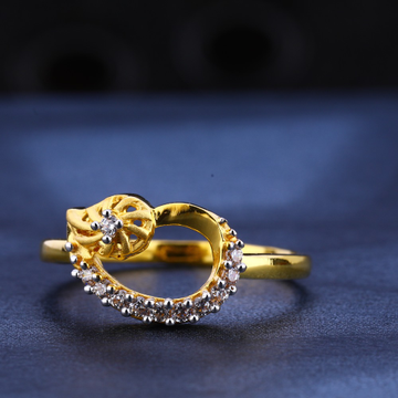 22kt gold  women's fancy  hallmark cz  ring lr603