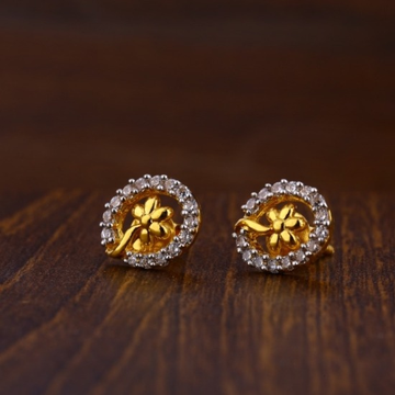 22 carat gold classical ladies earrings RH-LE352