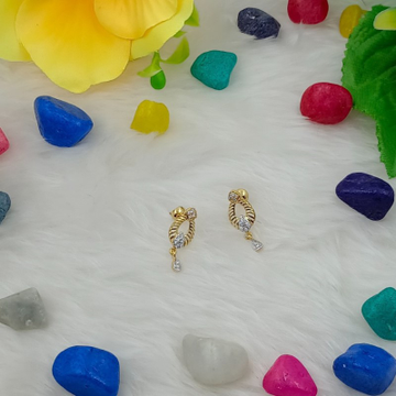 916 Gold CZ Designer Earring by Ranka Jewellers