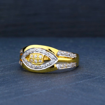 22K Gold Eye Shape Ring by R.B. Ornament